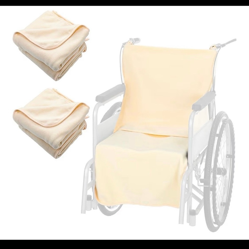 Yalikop Wheelchair Fleece Cushion & Seat Cover Set